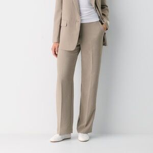 Aritzia Wilfred The Limitless Pant in Curve Fit in Nomad Taupe